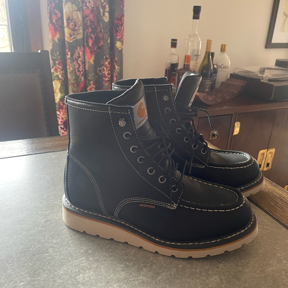 Carhartt Moc Toe Boots, Worn Once!